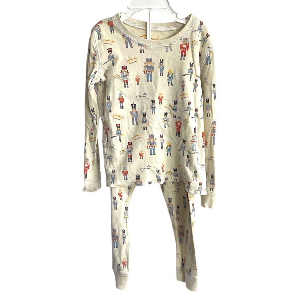 Petidoux Pima Cotton Nutcracker‎ Pajamas Holiday Print Long Sleeve Kids Size 5